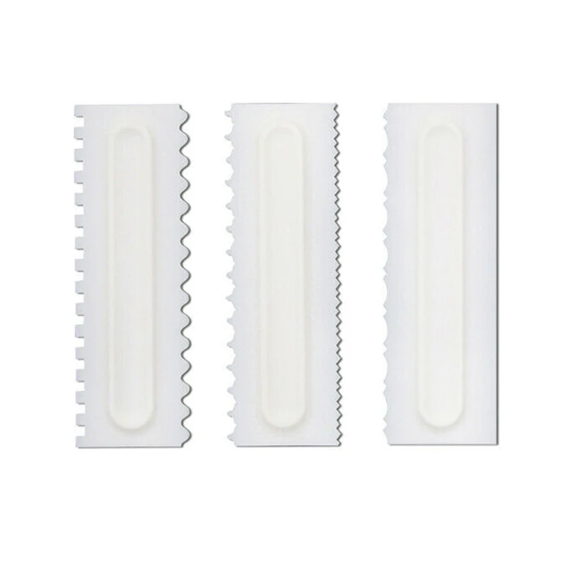 Скребок для торта кондитерские инструменты края расческа украшения Гладкие 6