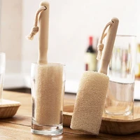 1pcs loofah bath brush cleaning cup brush household merchandises kitchen tools fitting for cleaning glass tea cups coffee mugs