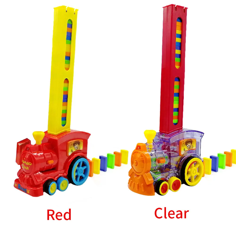 

Colorful Electronic Toy Gift Brick Educational Blocks Train Model Rally Girl Boy Sound Light Laying ABS Domino Set Kids