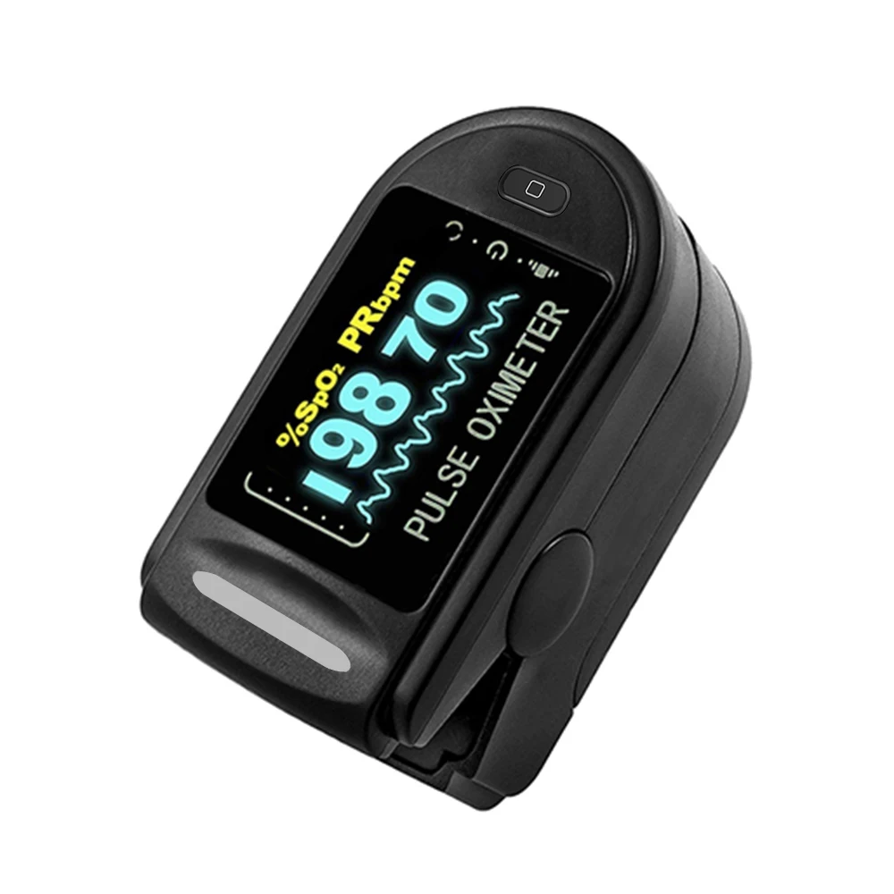 Пульсоксиметр на палец с зажимом прибор для измерения пульса уровня кислорода в