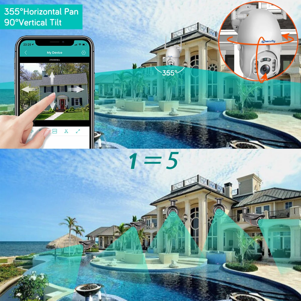 

HD 1080P Wifi Mini IP Camera Outdoor Wireless Speed Dome CCTV Security Camera Onvif 2MP IR Home Surveillance Cameras P2P