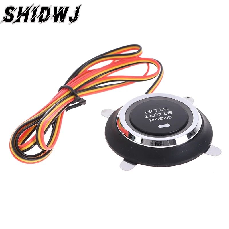 

1 шт. Новинка 12 в авто Замена автомобильного двигателя старт стоп кнопка БЕСКЛЮЧЕВОЙ Вход зажигания Стартер переключатель автомобильные то...