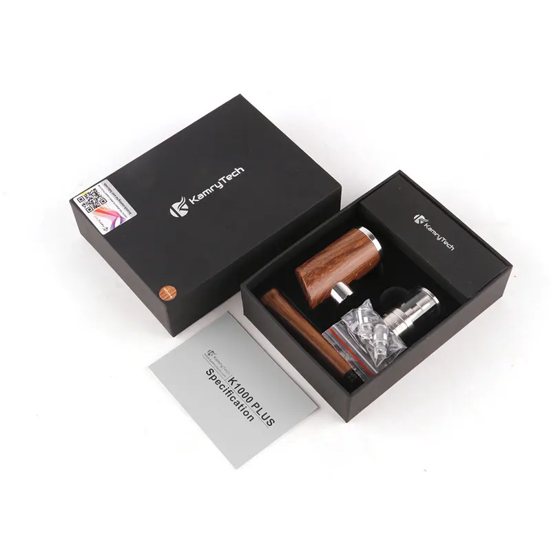 100% Оригинал Kamry K1000 Plus набор электронных трубок 1000 мАч Vape Pen деревянный дизайн