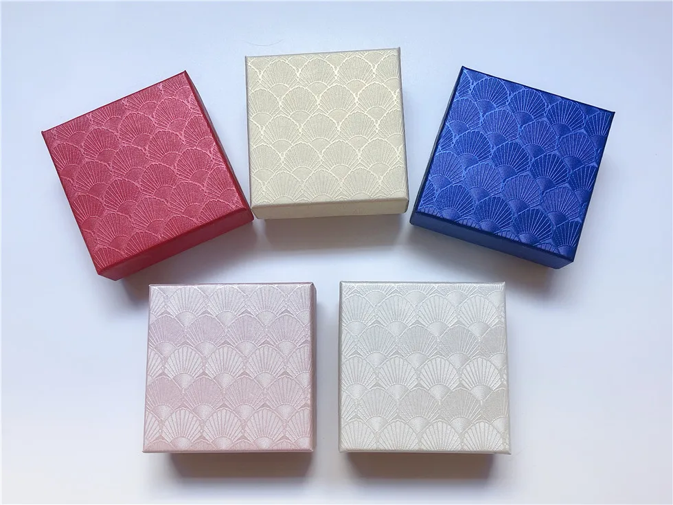 Модная Роскошная шкатулка для украшений с квадратным узором в виде ракушек