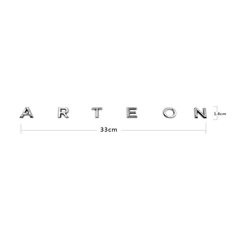 3d Schriftart Brief Logo für vw cc Arteon Auto Styling modifizierten Kofferraum Logo schwarz Abzeichen Aufkleber Auto Dekoration Zubehör – Detail 4