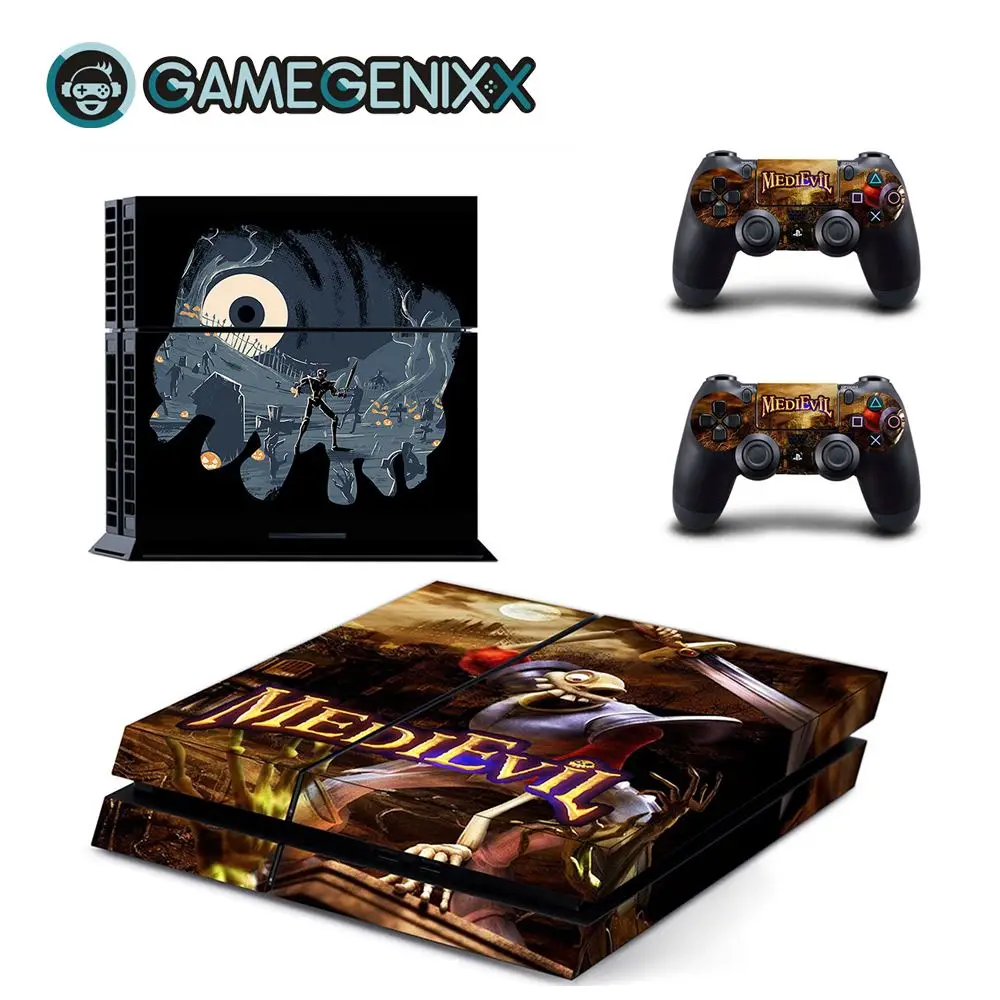 Наклейка на кожу GAMEGENIXX защитный винил наклейка для консоли PS4 и 2 контроллера