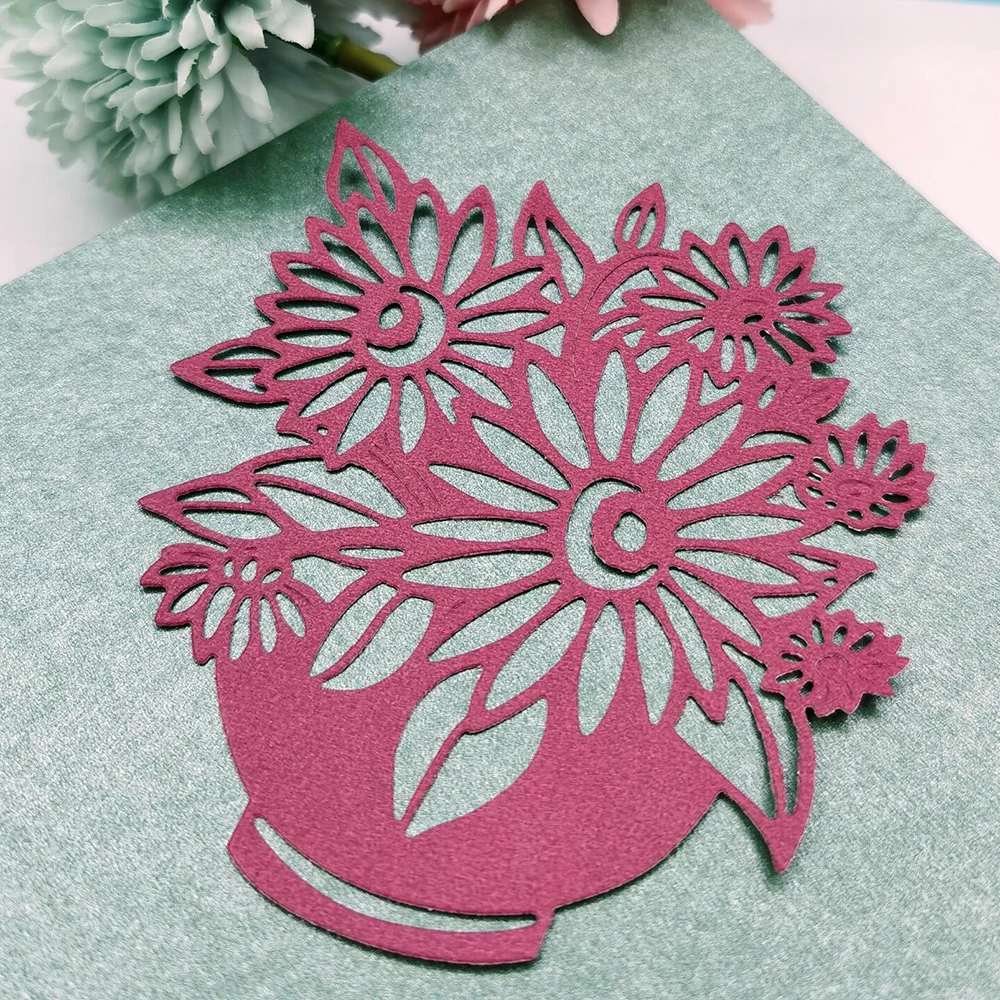 

Scrapbooking Cutting Dies Flower Basket Photo Album Card Making Embossing And Cutting Templates Festival Notebook Diy Molds