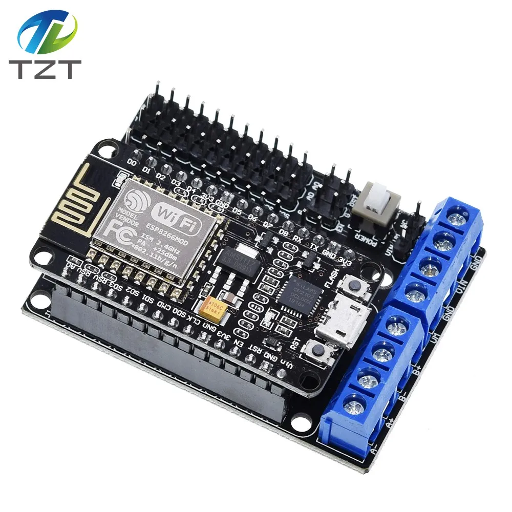 L293D щит для платы двигателя Беспроводной Wi Fi Esp8266 Esp 12E подходит Node MCU развитию