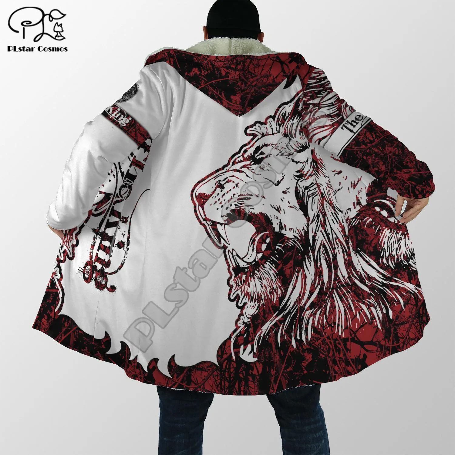 PLstar Cosmos Lions 3D Print 2021 New Fashion Winter Men/Women Hooded Cloaks Fleece Wind Breaker Unisex Casual Warm Overcoat L34