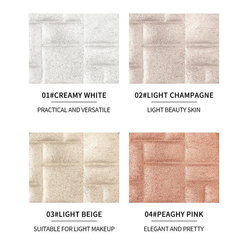 

5 Colors Mashed Potato Natural Naked Makeup Powder Highlighter Powder Glitter Palette Makeup Glow Face Contour Shimmer Power