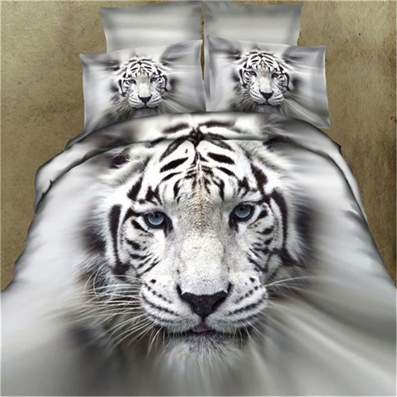 3d с принтом животных комплект для кровати Тигр queen King size 2/3/4 шт. высокое качество