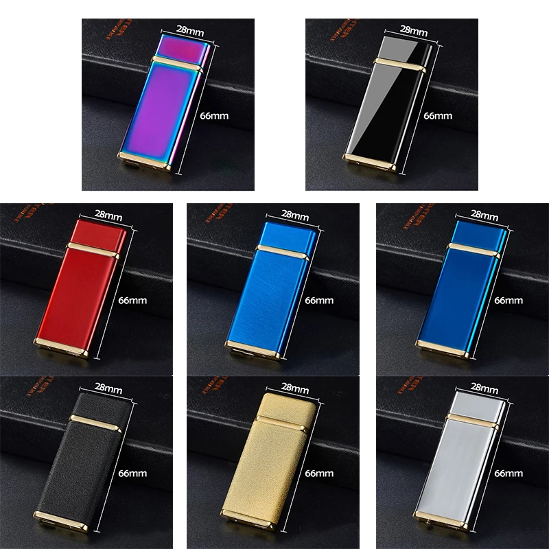 USB перезаряжаемая мини дуговая зажигалка Электронная плазменная с двойной дугой