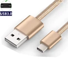 Кабель USB Type C в оплетке, 0,2 м, 2 м, для Samsung Galaxy S21 Ultra S20 S10 S9 S8 Note 9 8 Tab S3 A52 A51 A32