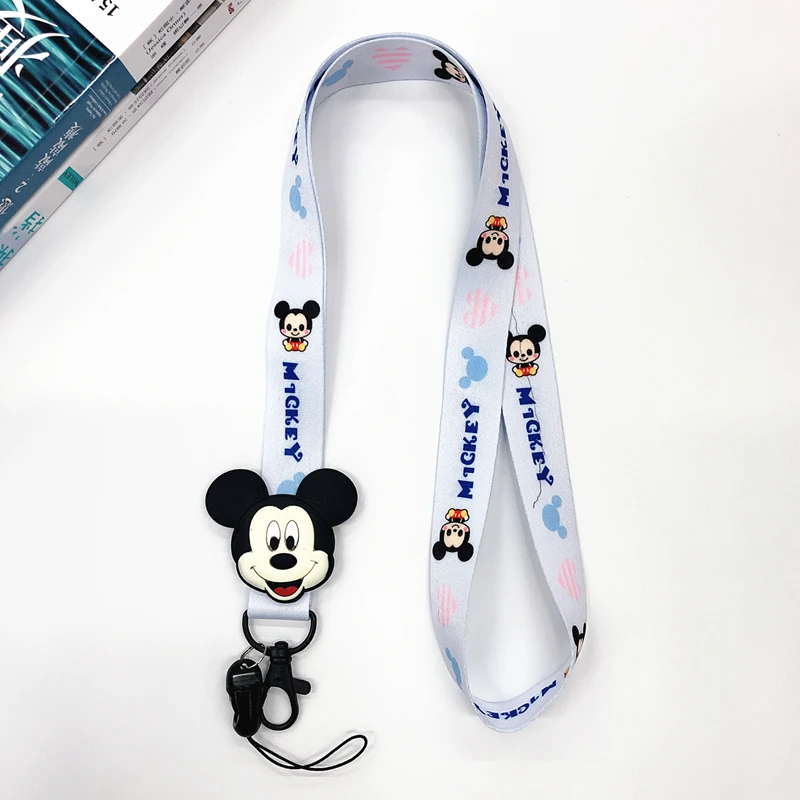 Милый мультяшный брелок ремешки на шею для ключей ID Card Pass Gym USB Phone lanyard DIY