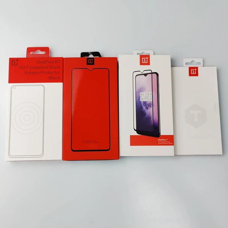OnePlus-Protector de pantalla de vidrio templado 3D para tel&eacute;fono m&oacute;vil inteligente, Original, 9R/8T/7T/9, OP one plus 9 pro, 8t, 7t, 7, 6t-4
