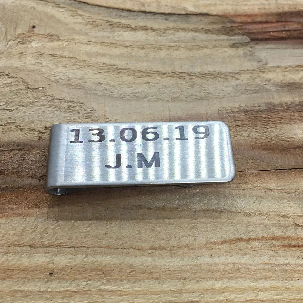 

Personalized money clip Valentine's Day Gift for him gift for husband 2021 Father's Day Gift Groomsmen Engraved Money Clips