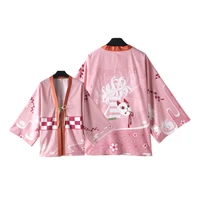 demon slayer kimono cosplay kamado nezuko tanjirou agatsuma zenitsu sleepwear anime surrounding haori kimono coat bathrobe