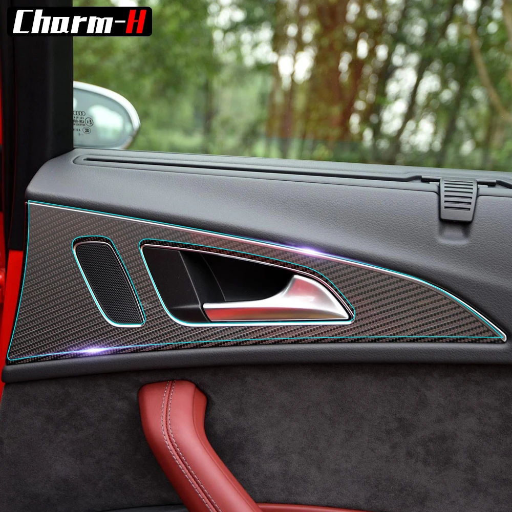 Для Audi C7 S6 2012-2016 автомобильный Стайлинг невидимая прозрачная центральная консоль