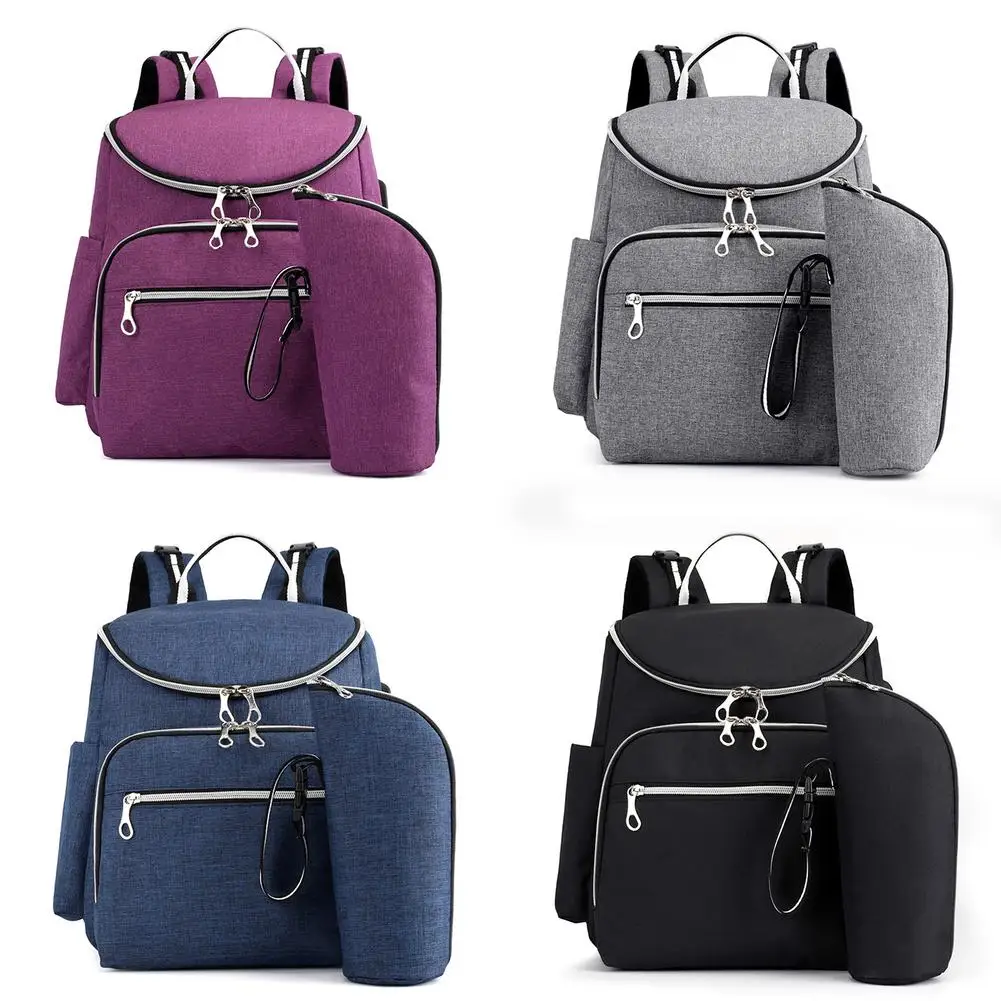 

Large Capacity Mommy Bag Waterproof And Warm Travel Diaper Backpack Multifunctional Baby Bottle USB Stroller Backpack