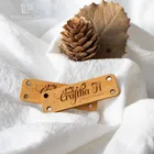 Рукоделие сделай сам 50*15 мм, 10-200 шт., дерево Ручная работа, живопись, 2 отверстия, Искусственная елка, 15*50 мм