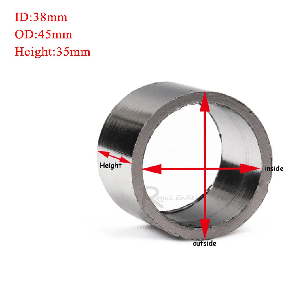 Выхлопная труба графитовая прокладка для глушителя разъем мотоцикла Dirt Pit Bike