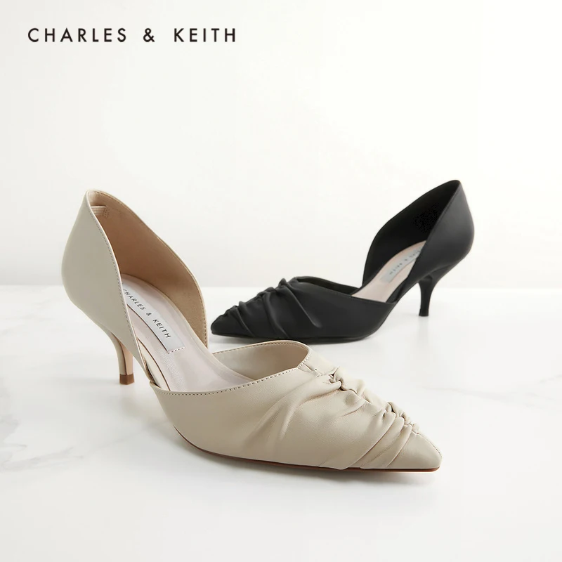 

CHARLES＆KEITHНовинка на Весна 2021 CK1-60361304Женские туфли на высоком каблуке с острым носком
