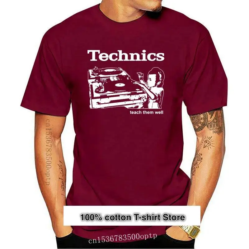 

Camiseta giratoria TECHNICS para niños, camisa de vinilo para enseñar a Chico, DJ, todos los tamaños, S40, nuevo