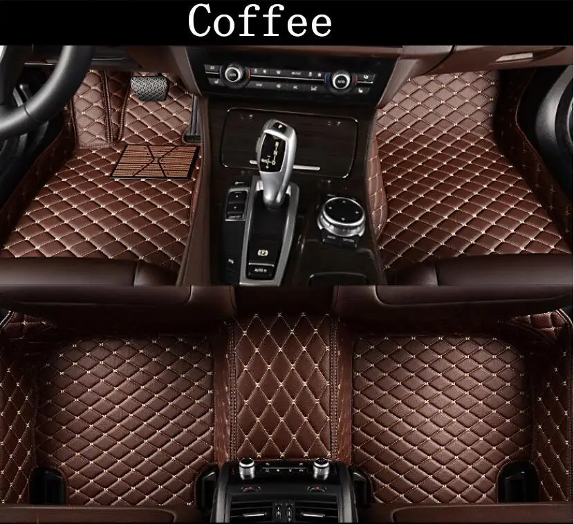 coffee Автомобильный 3D роскошные кожаные автомобильные коврики для 05-09 Toyota REIZ 2005 2006 2007 2008 2009 EMS - Название цвета: coffee