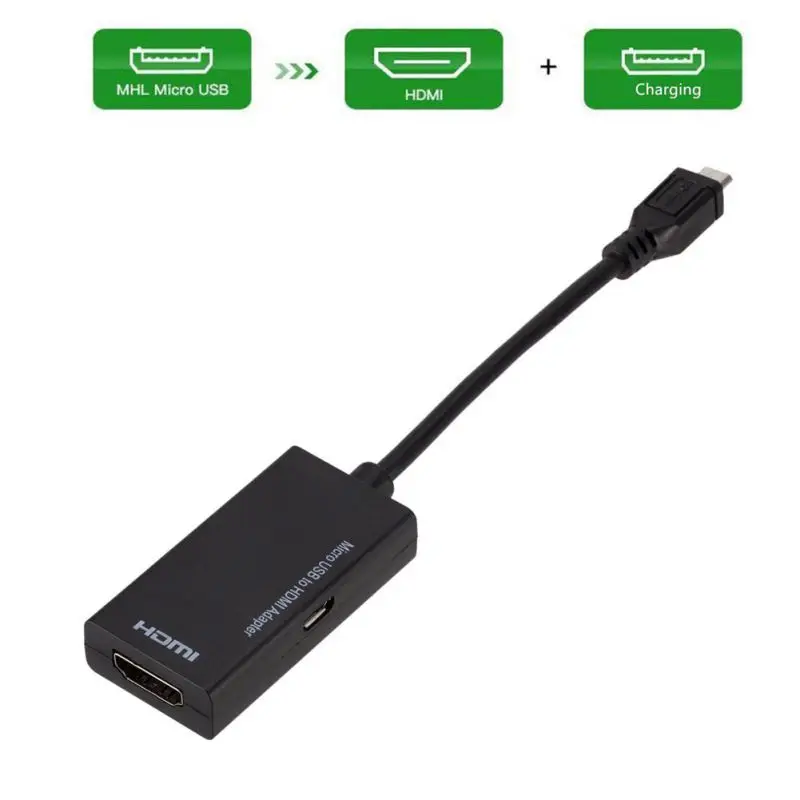 Быстрая доставка телевизионный кабель Micro-USB к HDMI проводной ТВ выход 1080p шнур с 3