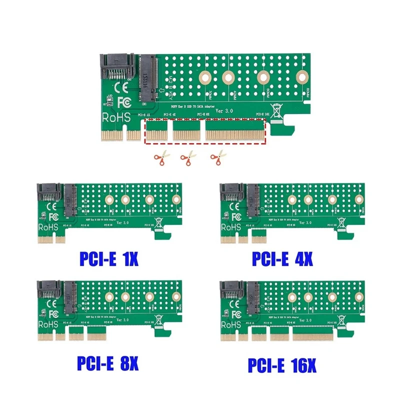 NGFF M.2 B Ключ SATA Bus с помощью которого можно SSD SATA3 адаптер конвертер карта PCI Express