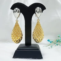 2020 new design drop earrings pineapple pattern nigeria bride earrings copper earrings