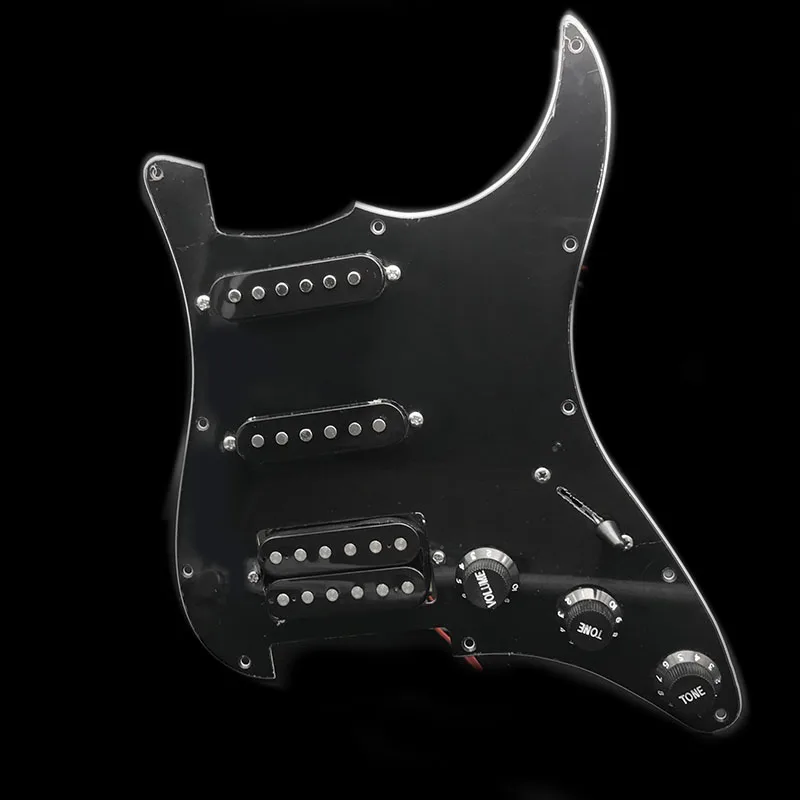 

Loaded Prewired Electric Guitar Pickguard Pickup SSH Humbucker Pickups Set for ST Electric Guitar Black White Pearl