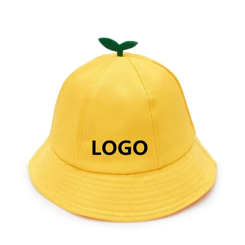 

Chidren casual cotton breathable sun hat Bucket hats Custom logo Fisherman panama caps gorros