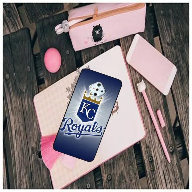 

Kansas City Royals Black TPU Phone Case For Vivo X9 9s 20 Plus Y97 83 75 71 69 V15 V17 V5 S