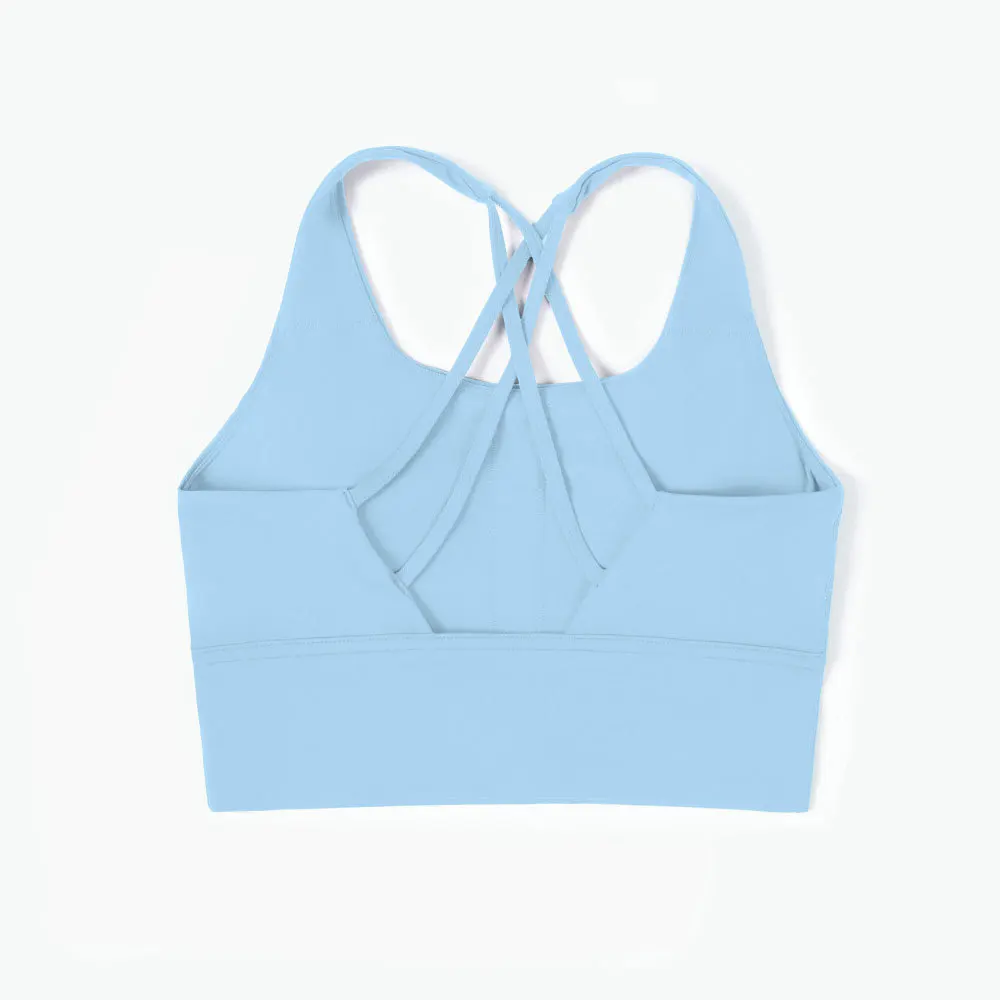 

Gym Clothing Sports Bra High Impact Female Yoga Cross Top Women Corset Push Up Beautiful Back Cross Elastic GYM Fitness Blouse