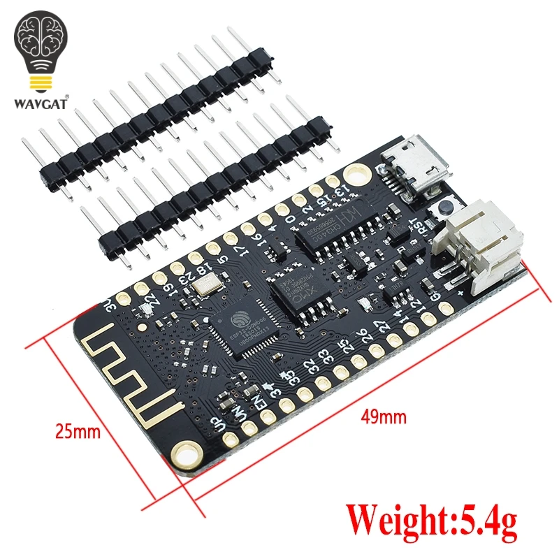 Для WEMOS Lite ESP32 V1.0.0 Wifi Bluetooth макетная плата антенна ESP-32 CH340C Rev1 micropyton 4MB Micro USB для arduino