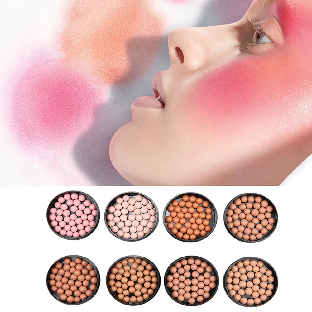 Горячие натуральные шарики Румяна для лица водостойкие румяна хайлайтер