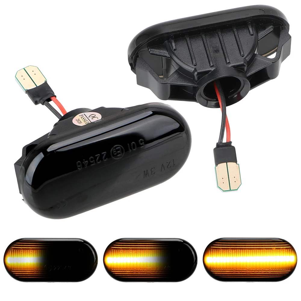 

Signal Lamp LED Car Dynamic Side Marker A Pair Turn Signal Light Blinker Light