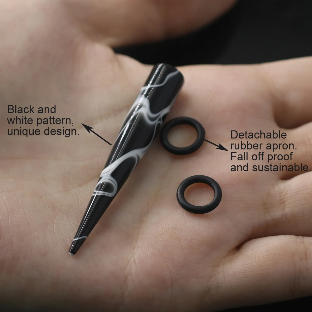 1 шт. черный в полоску с рисунком уха растяжения Акриловые Конус медные