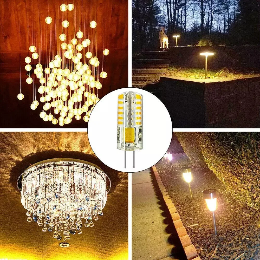 Светодиодная лампа G4 2 Вт 3 5 9 10 12 15 CE AC/DC12V/AC220V 3014 SMD силиконовая теплый белый/белый
