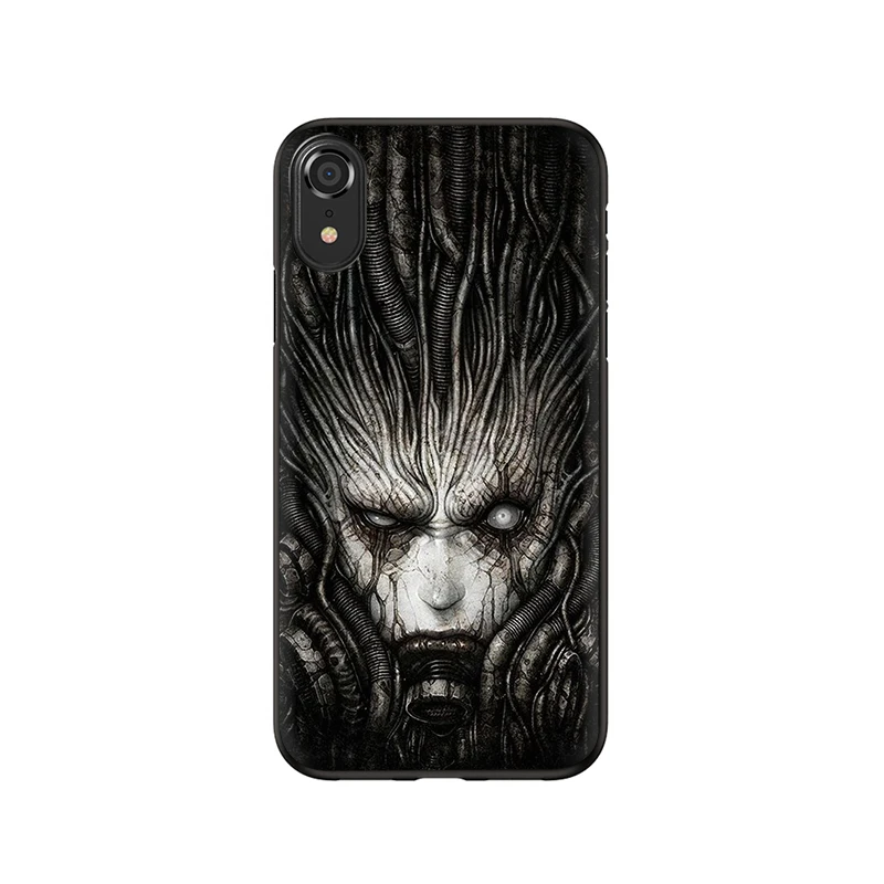 Мягкий силиконовый чехол для телефона EWAU Hr Giger Li II чехол для iPhone 5 5S SE 6 6s 7 8 Plus X XR XS 11 Pro MAX - Цвет: B4
