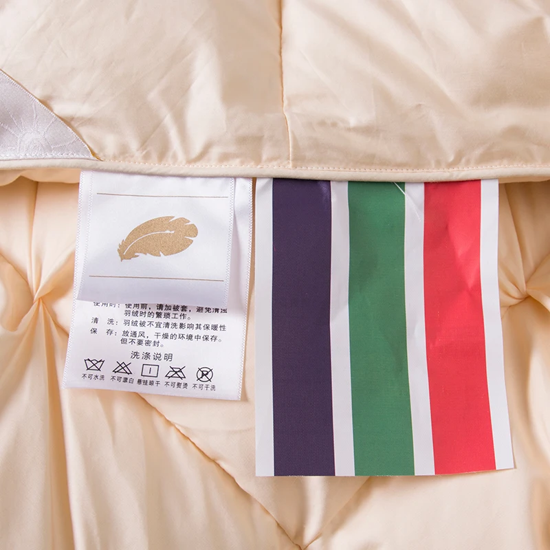 

Natural Goose Down Comforter Reversible Alternative Quilted Duvet Quilt Blanket Insert Quality Breathable Soft Full/Queen size