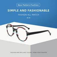 nonor classic optical glasses for women circular eyeglasses gradient acetate frame designer fashion spectacles