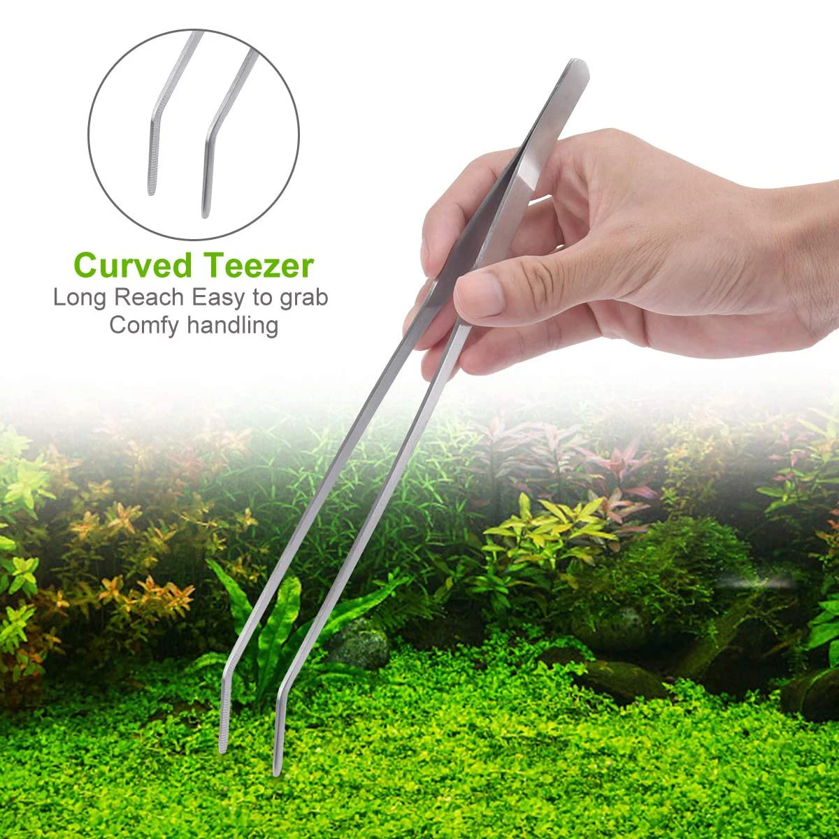 Aquarium Aquascape Plant Tool Stainless Steel Scissor Tweezers Spatula Algae Scraper Storage Rack Fish Tank Cleaning Accessory | Дом и сад