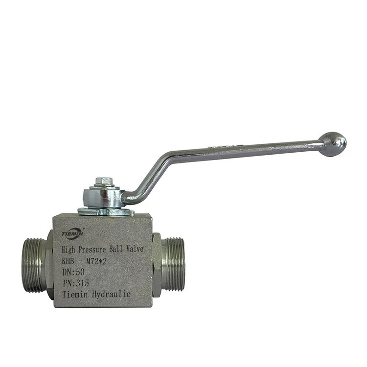 

Tiemin Hydraulic Ball Valve KHB3K-M72x2 DN:50 PN:315 Carbon Steel White Zinc Plated High Pressure
