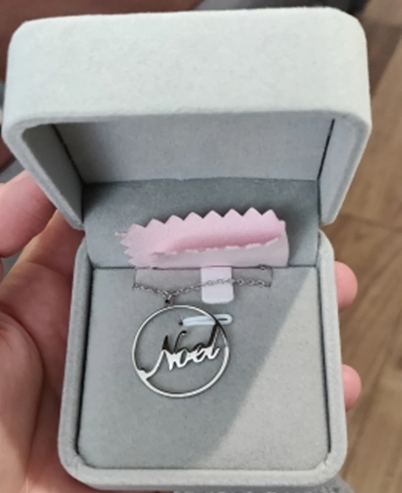 Женское колье чокер из нержавеющей стали в виде кольца розового