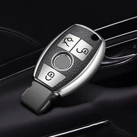 tpu leather car key case for mercedes benz cls cla gl r slk amg abcs class remote control key case car accessories key shell