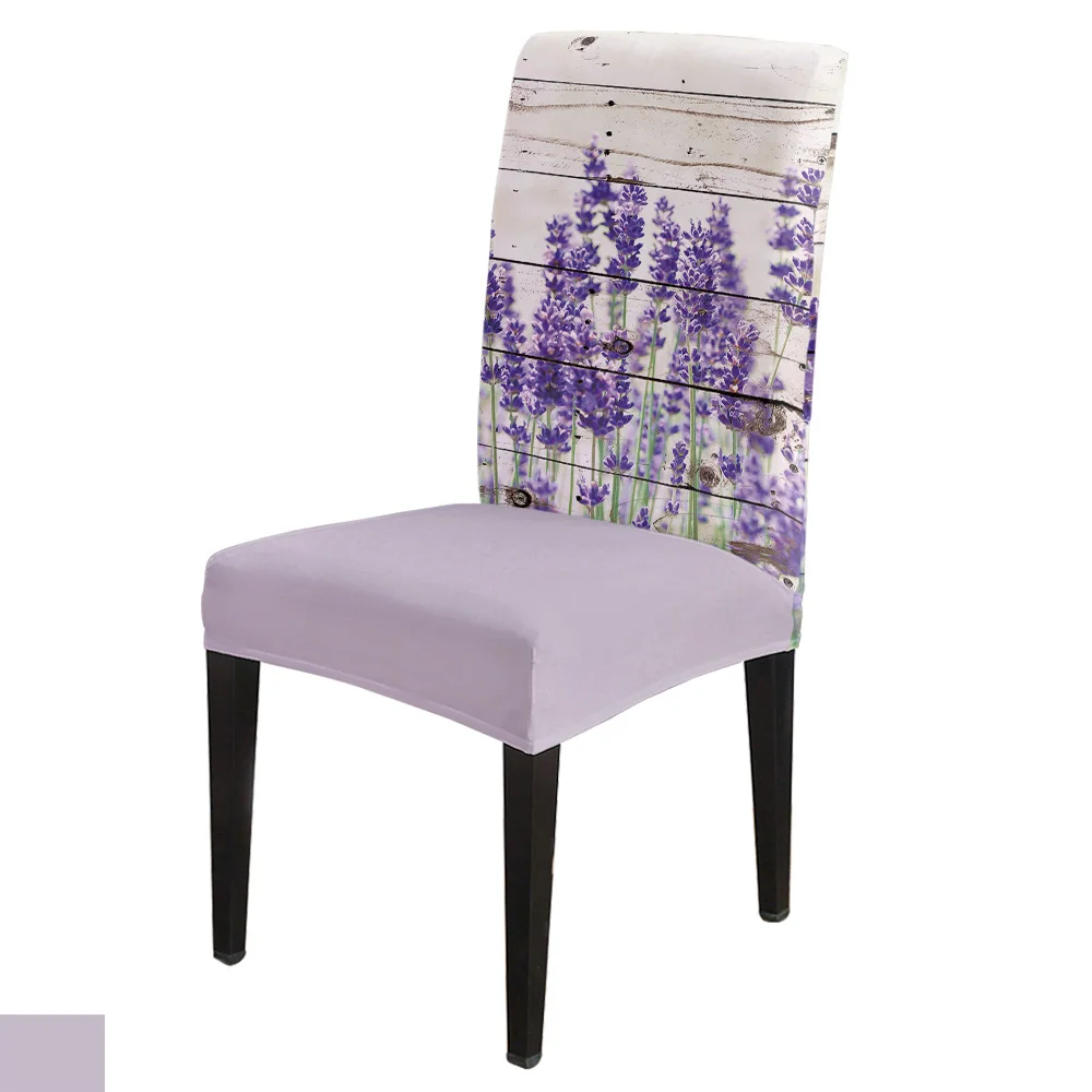 

Обеденные чехлы на стулья фиолетовая лаванда чехол для кресла спандекс свадебные принадлежности