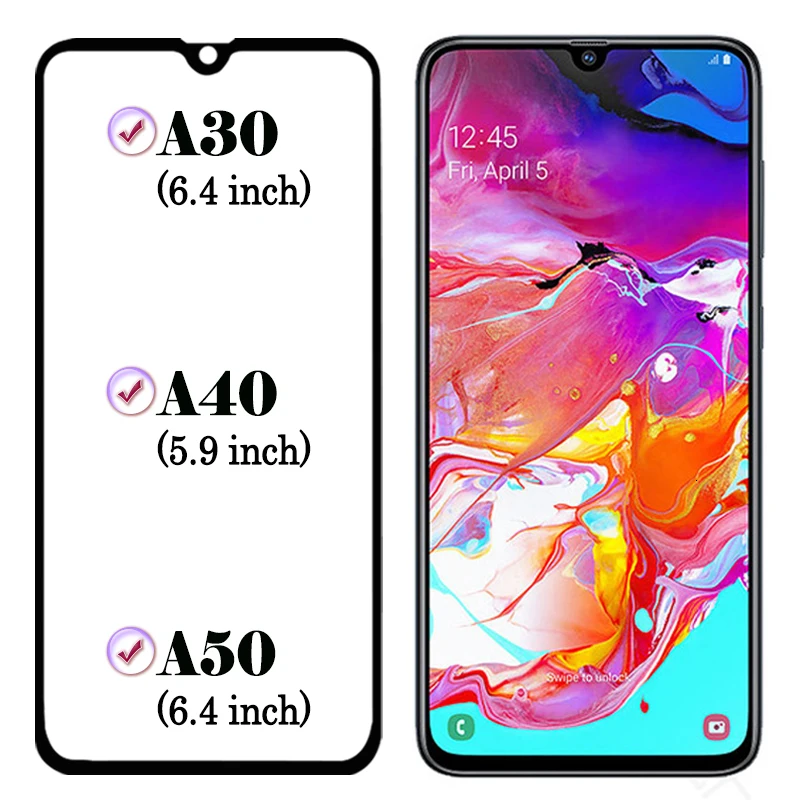 Защитная пленка для Samsung Galaxy A50 A30 A40 защитная Gaxaly 30s 40 s 50s A10 a20 a70 закаленное стекло