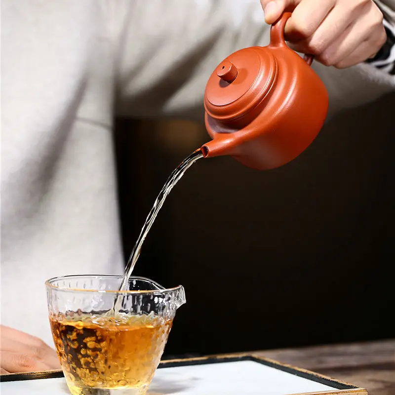 

Hongyun teapot, Yixing teapot, Zhuni classic, Dezhong purple clay teapot